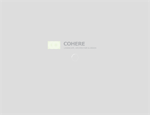 Tablet Screenshot of coheredesign.com